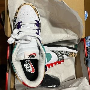 Nike dunk lows patchwork